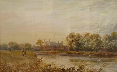 F. J. Lees, Eton College, signed, watercolour, 31 x 50cm